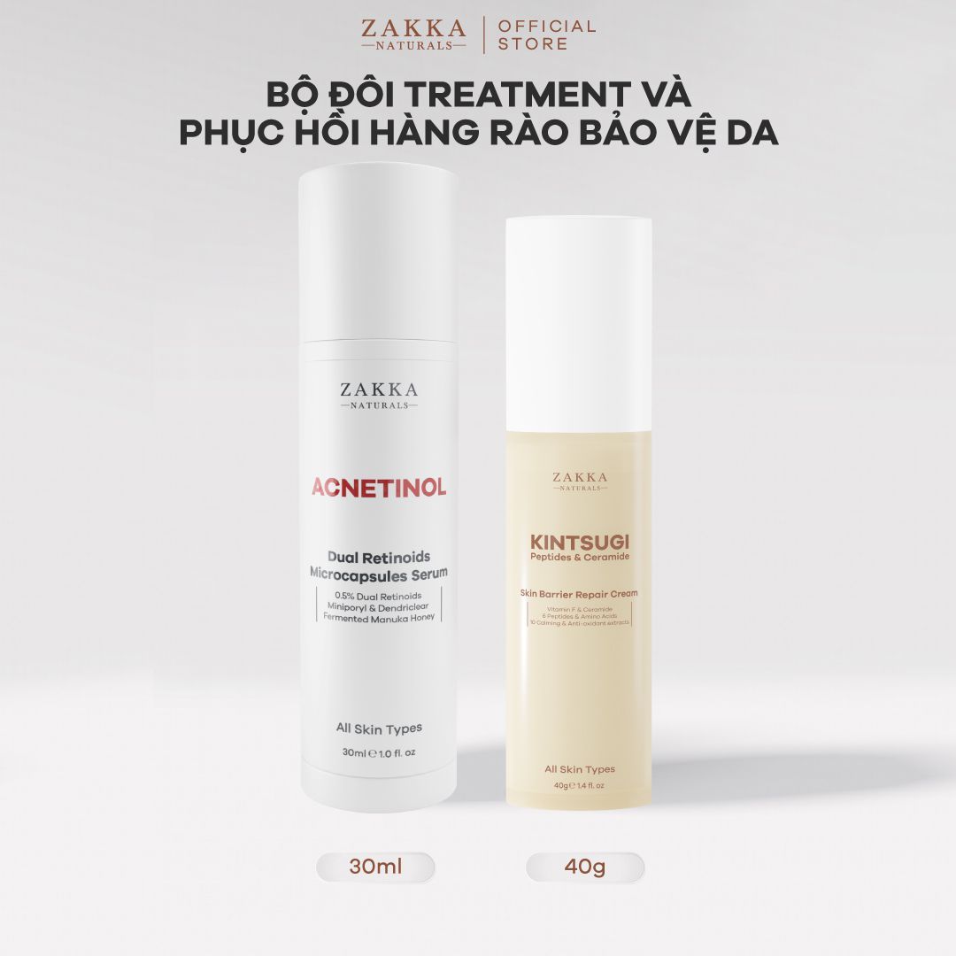 Combo Retinol Và Phục Hồi Hàng Rào Bảo Vệ Da