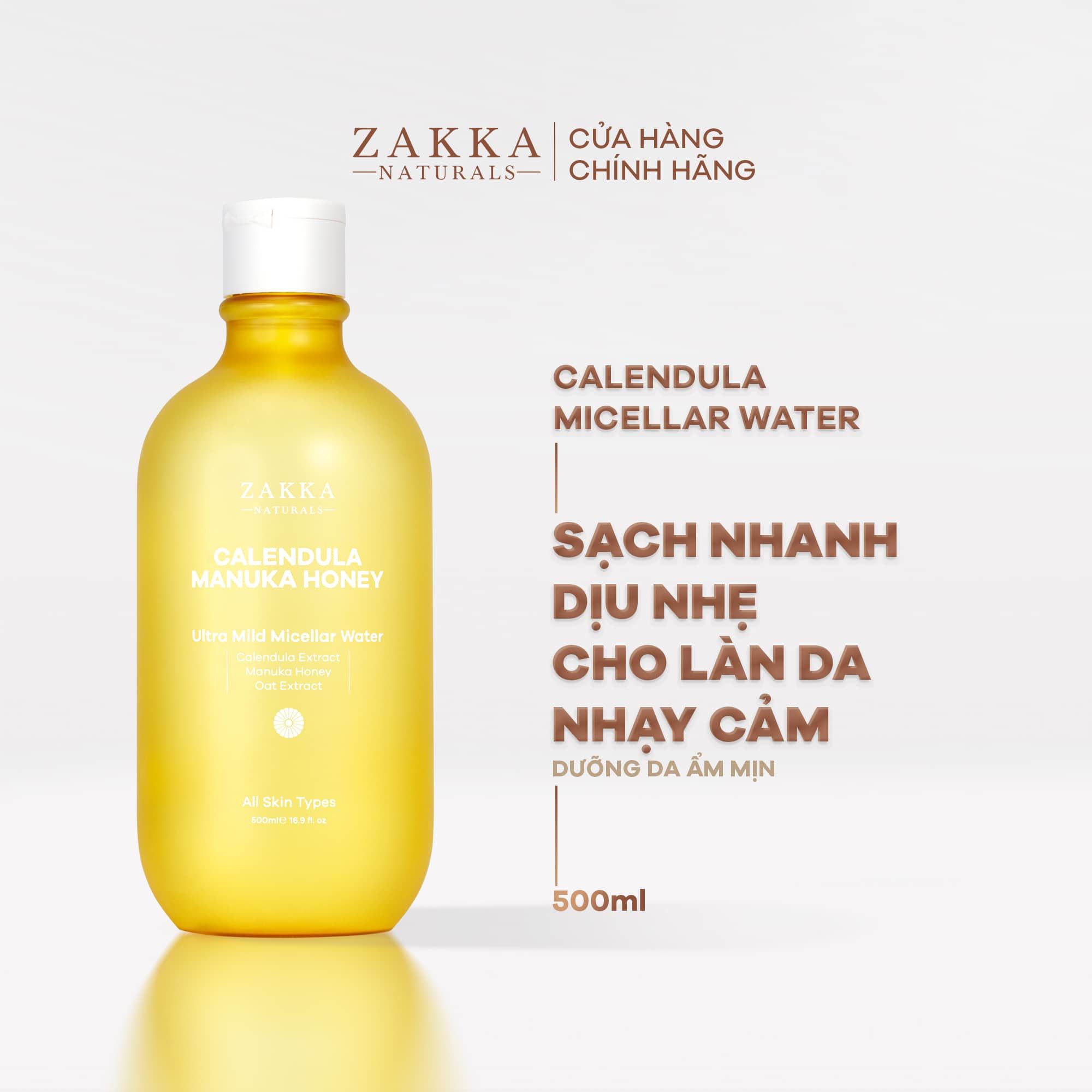 Nước Tẩy Trang Hoa Cúc Dịu Nhẹ Calendula & Manuka Honey