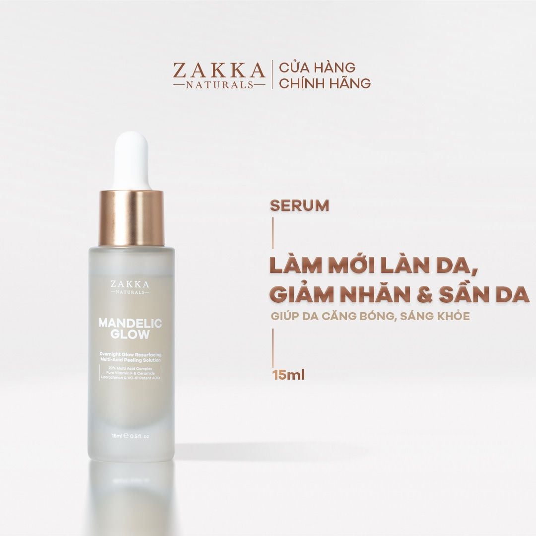 Serum AHA BHA Mandelic Glow Resurfacing Multi-Acid Peeling Solution