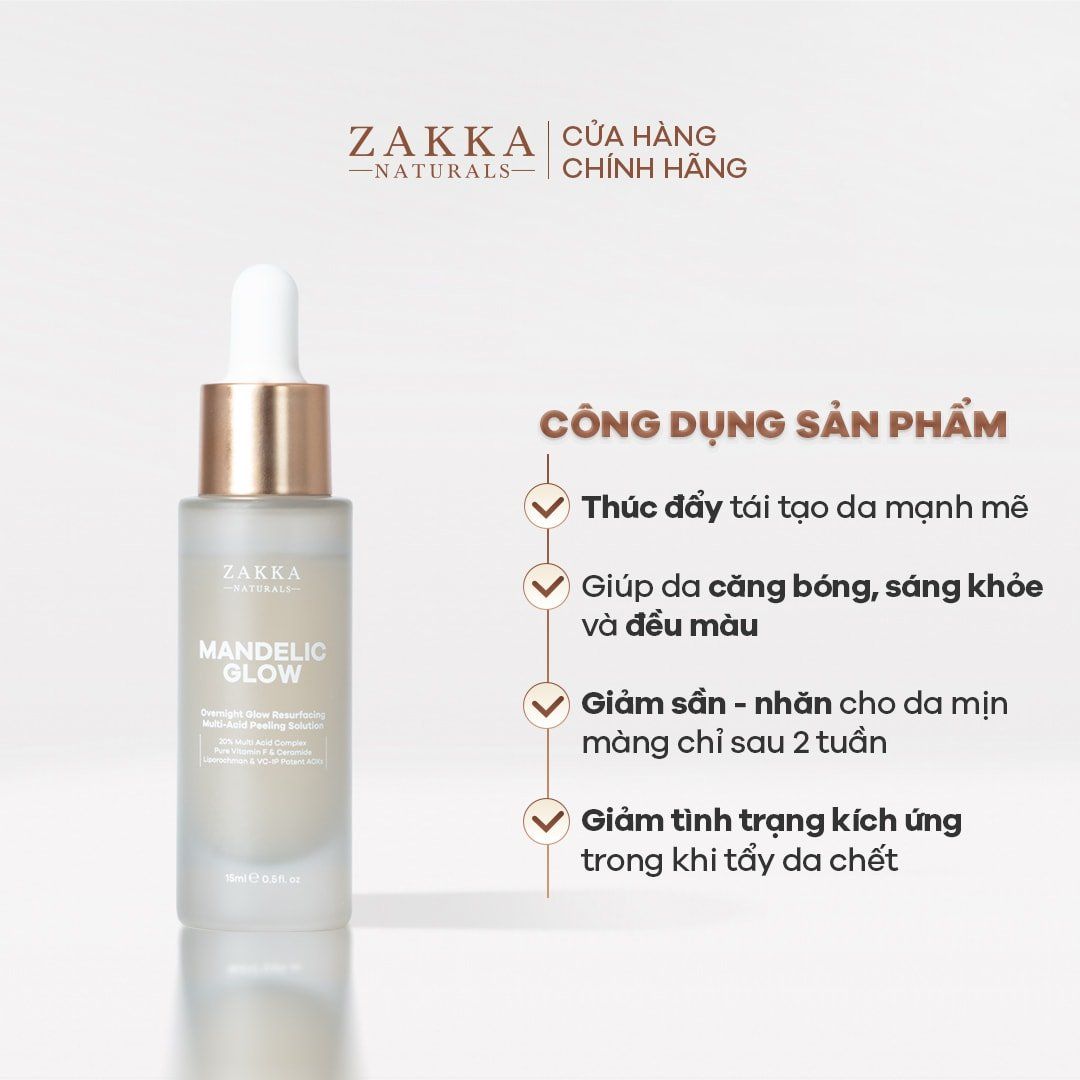 Serum AHA BHA Mandelic Glow Resurfacing Multi-Acid Peeling Solution