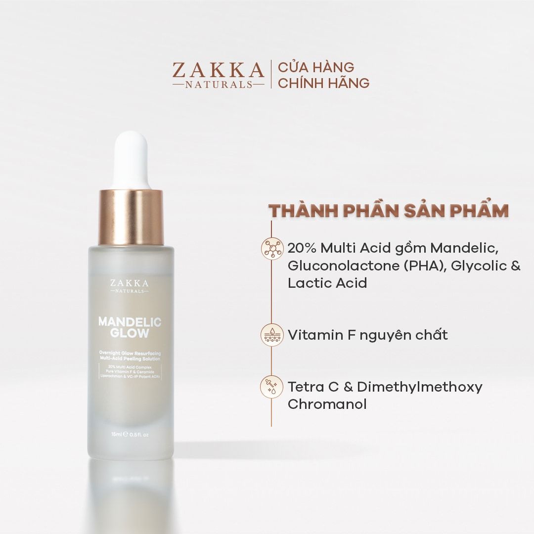 Serum AHA BHA Mandelic Glow Resurfacing Multi-Acid Peeling Solution