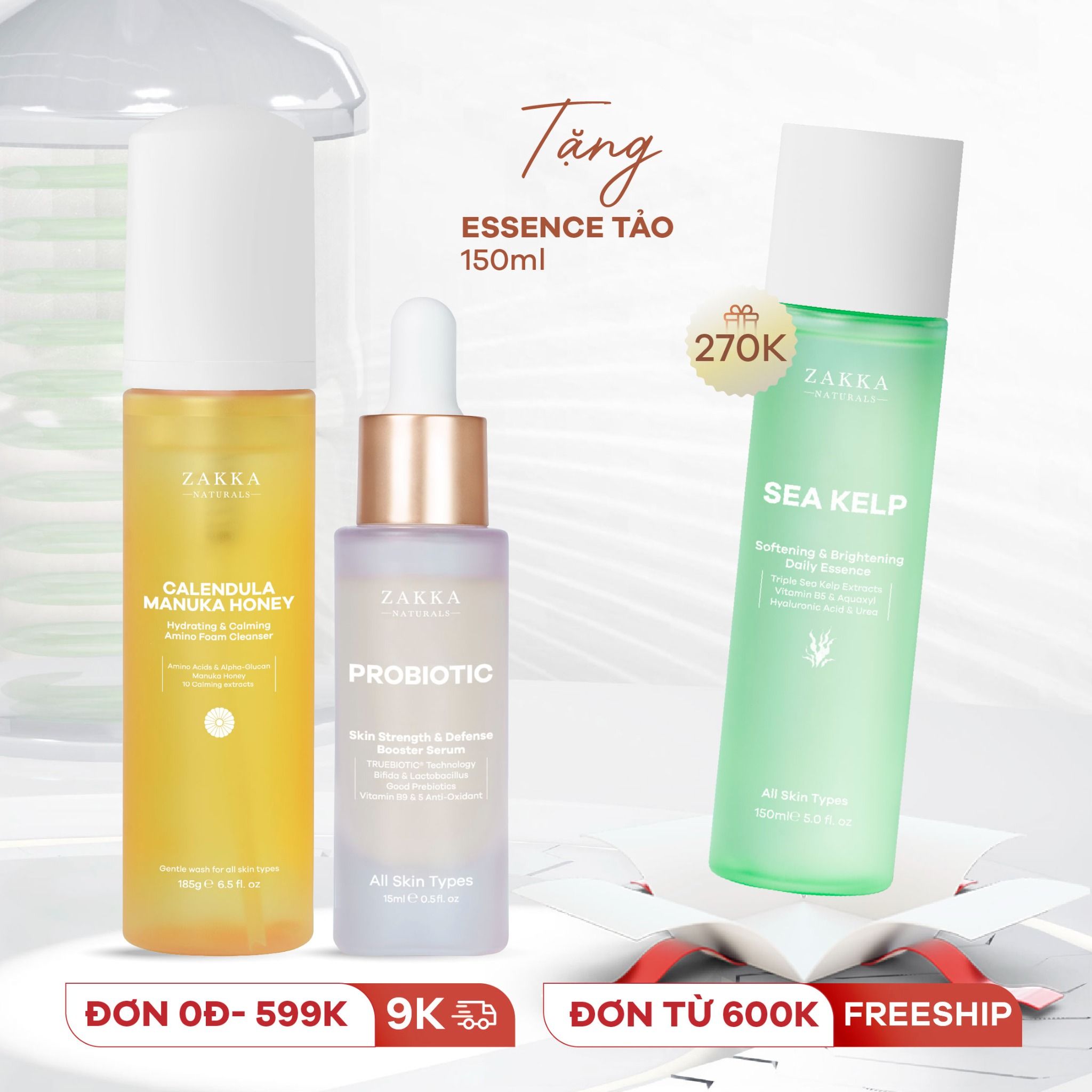 Combo Sạch Dịu_Tăng Sức Đề Kháng Cho Da Nhạy Cảm