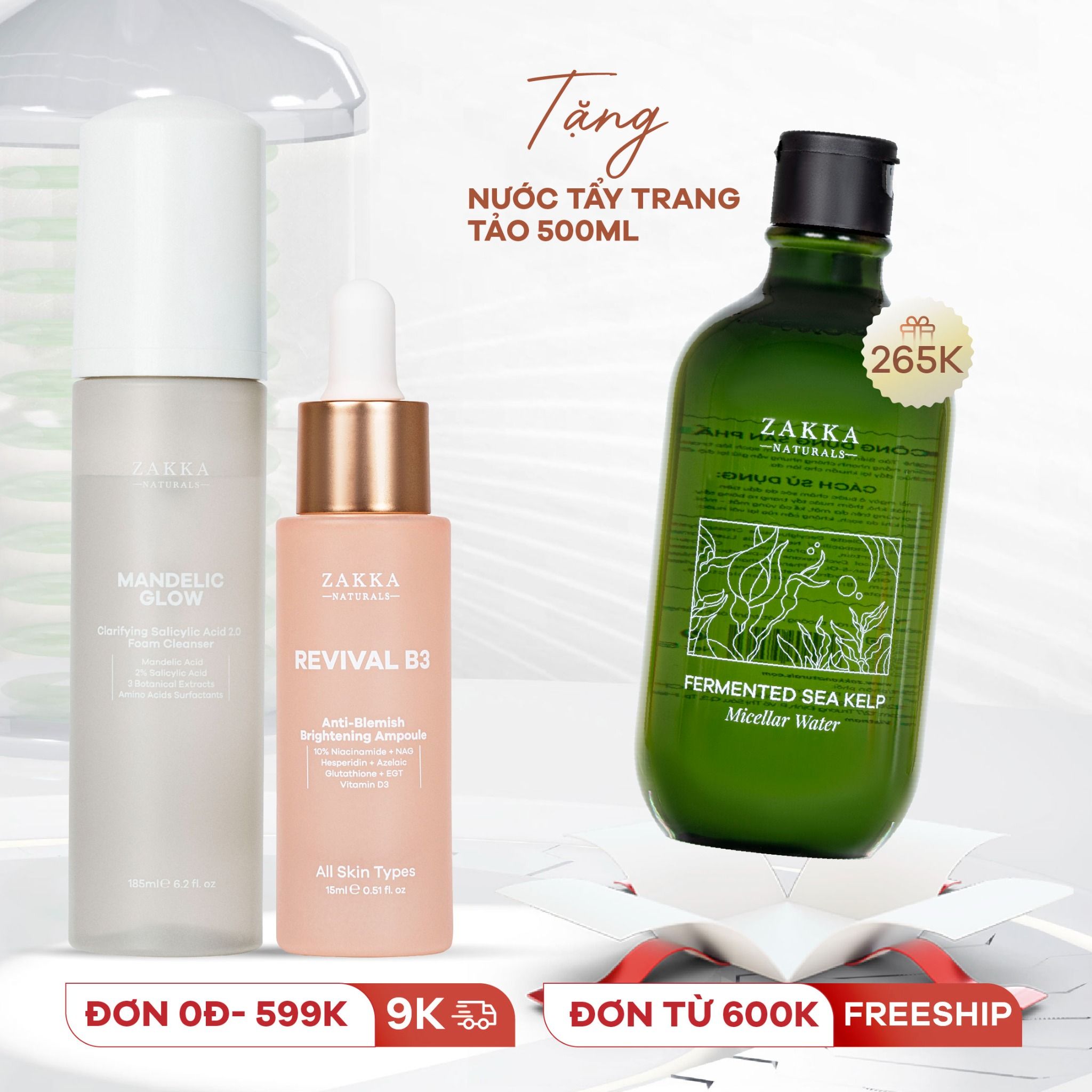 Combo Giảm Mụn Mờ Thâm
