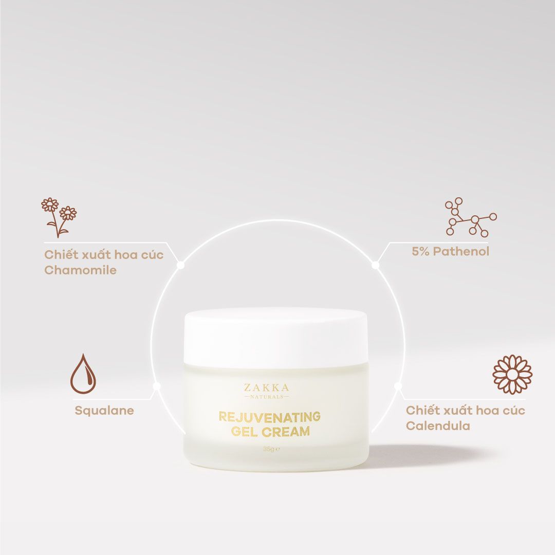  Kem Dưỡng Ẩm B5 Cấp Nước, Phục Hồi Da Rejuvenating Gel Cream 35g 