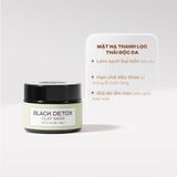  Mặt Nạ Đất Sét Thanh Lọc, Thải Độc Da Black Detox Clay Mask 40g 