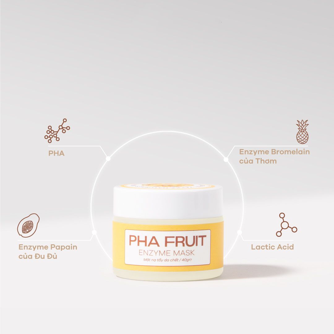 Mặt Nạ PHA Tẩy Da Chết Dịu Nhẹ Fruit Enzyme Mask