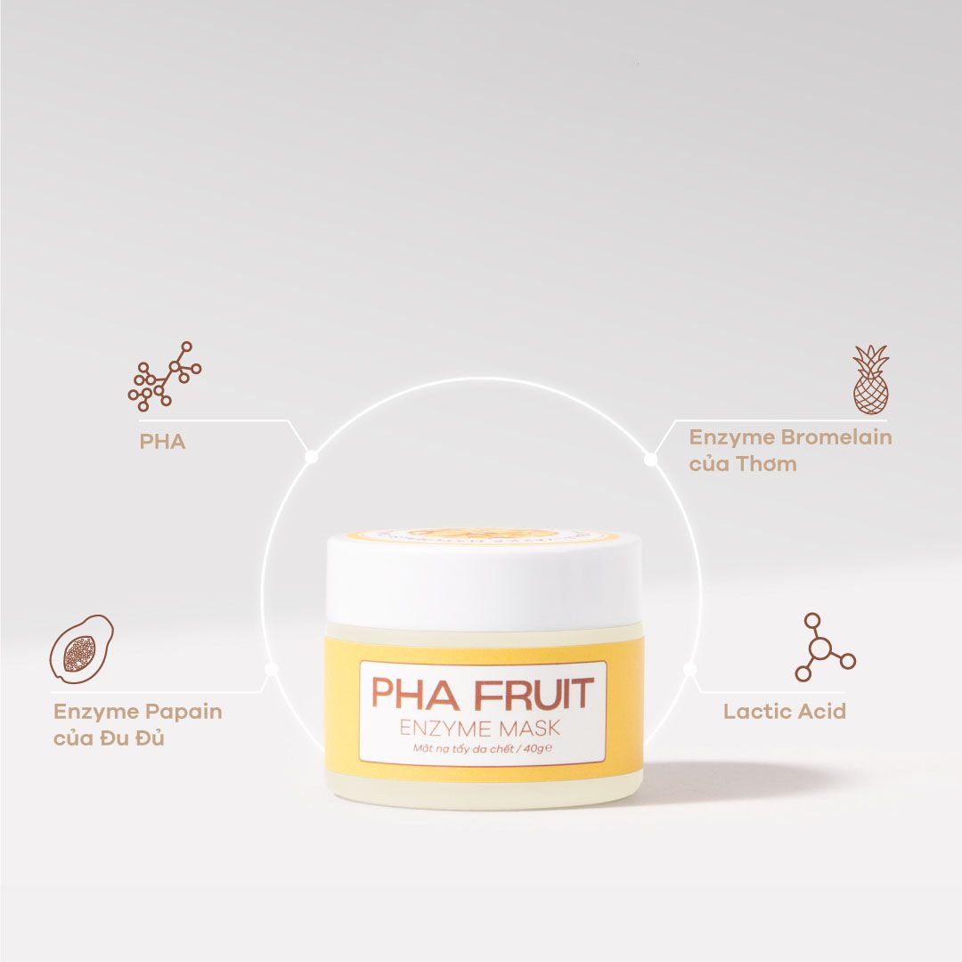  Mặt Nạ Tẩy Tế Bào Chết Dịu Nhẹ PHA Fruit Enzyme Mask 40g 