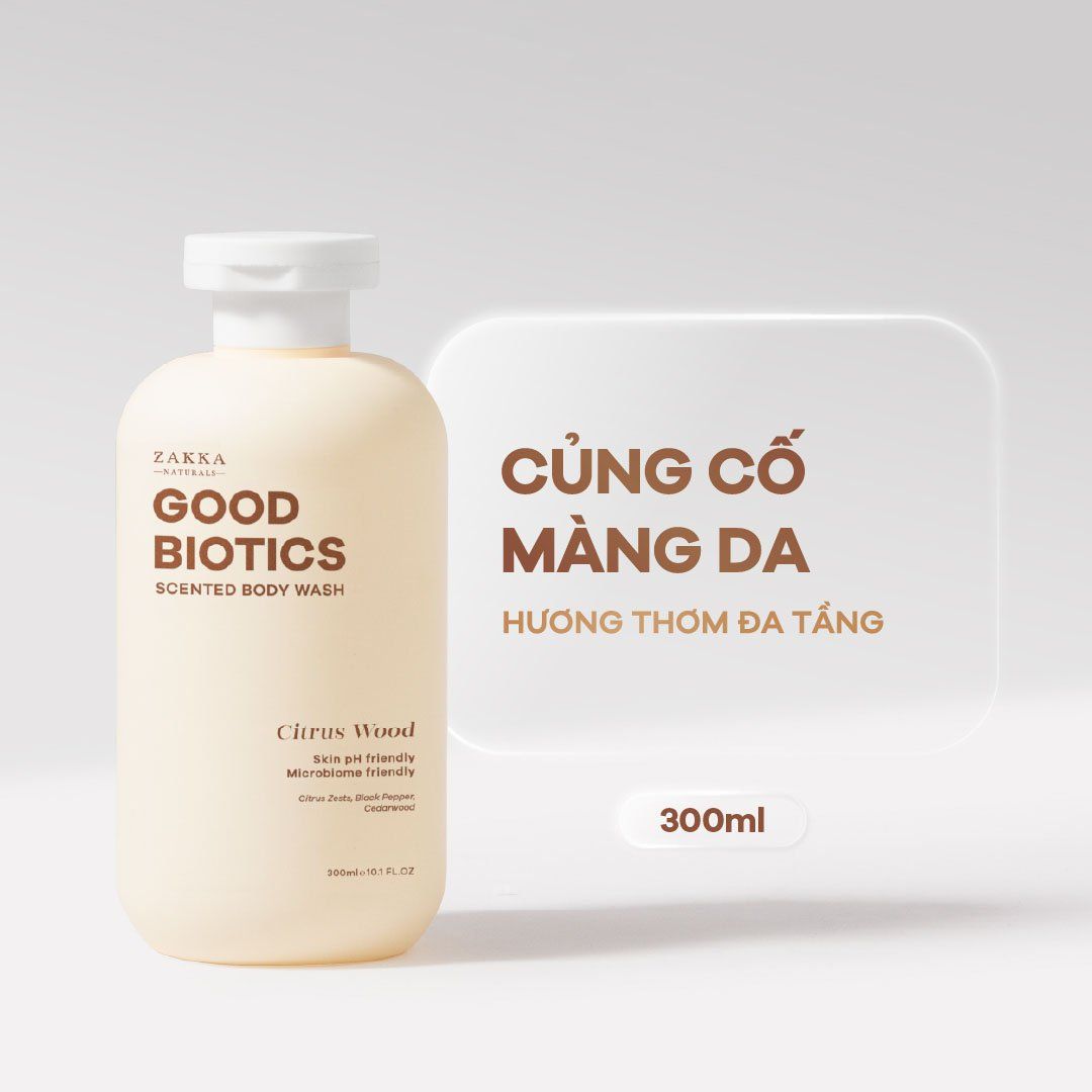  Sữa Tắm Lợi Khuẩn Hương Nước Hoa Citrus Wood - Good Biotics Scented Body Wash Citrus Wood 300ml 