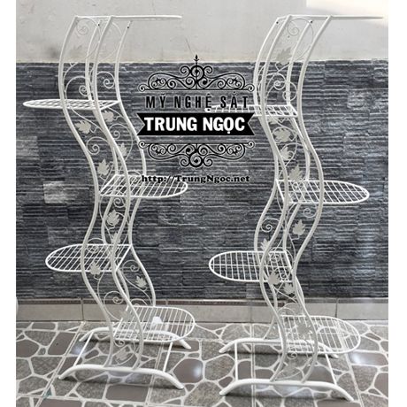 kệ trưng hoa sắt nghệ thuật