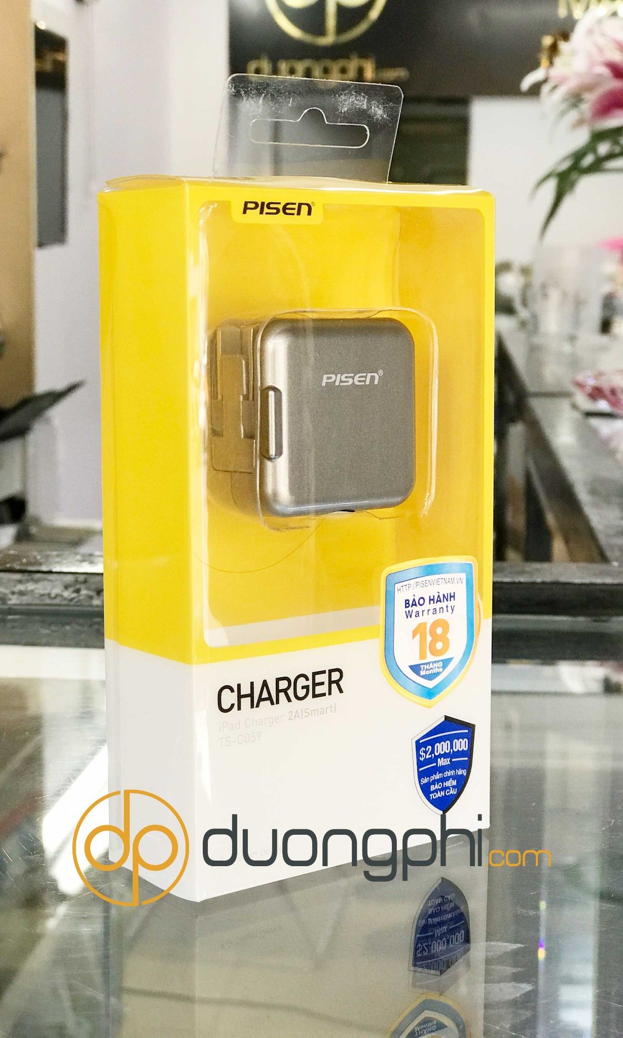 Cốc củ sạc Pisen 2A