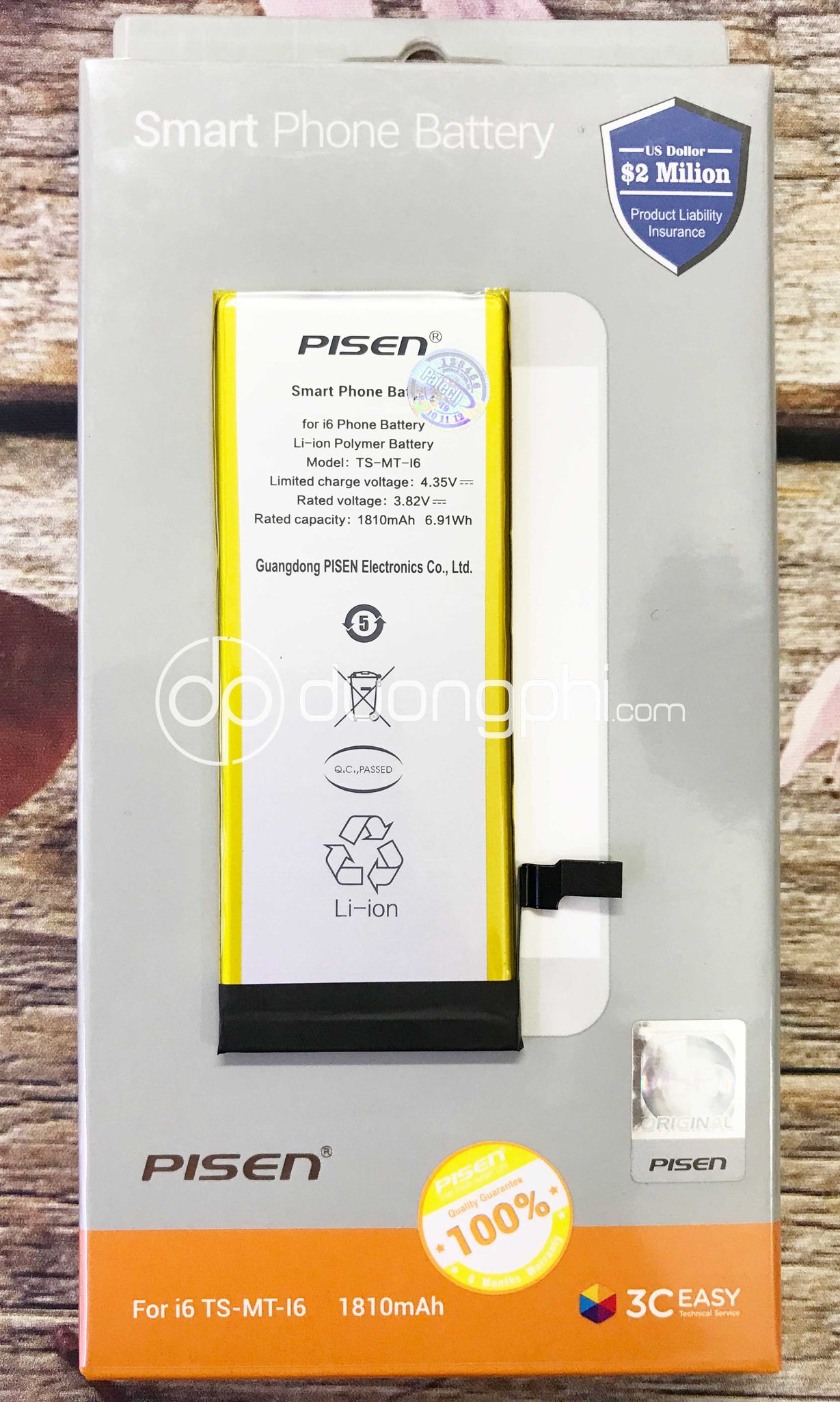 Thay pin iPhone 6 CHÍNH HÃNG Pisen