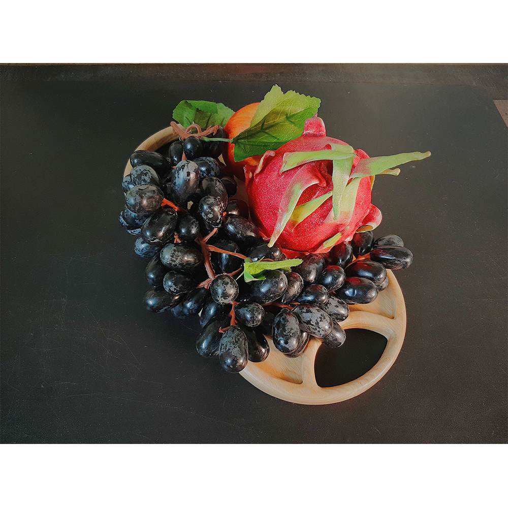 Khay Gỗ Oval hai tay cầm THNOVL001