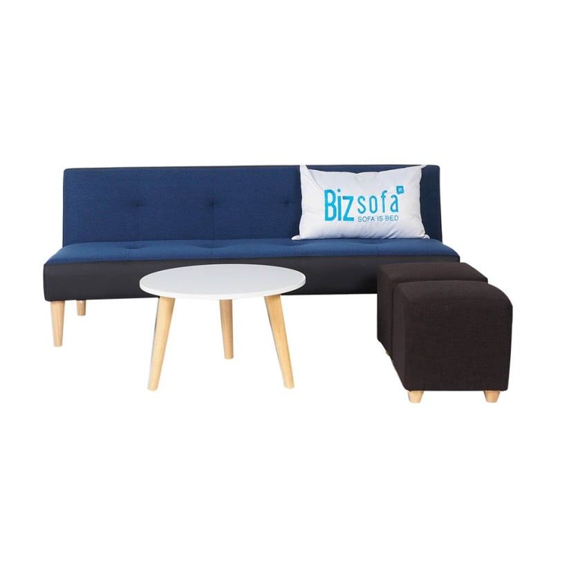 Combo Sofa Phòng khách B499 (Sofa giường + Bàn sofa + Ghế đôn)