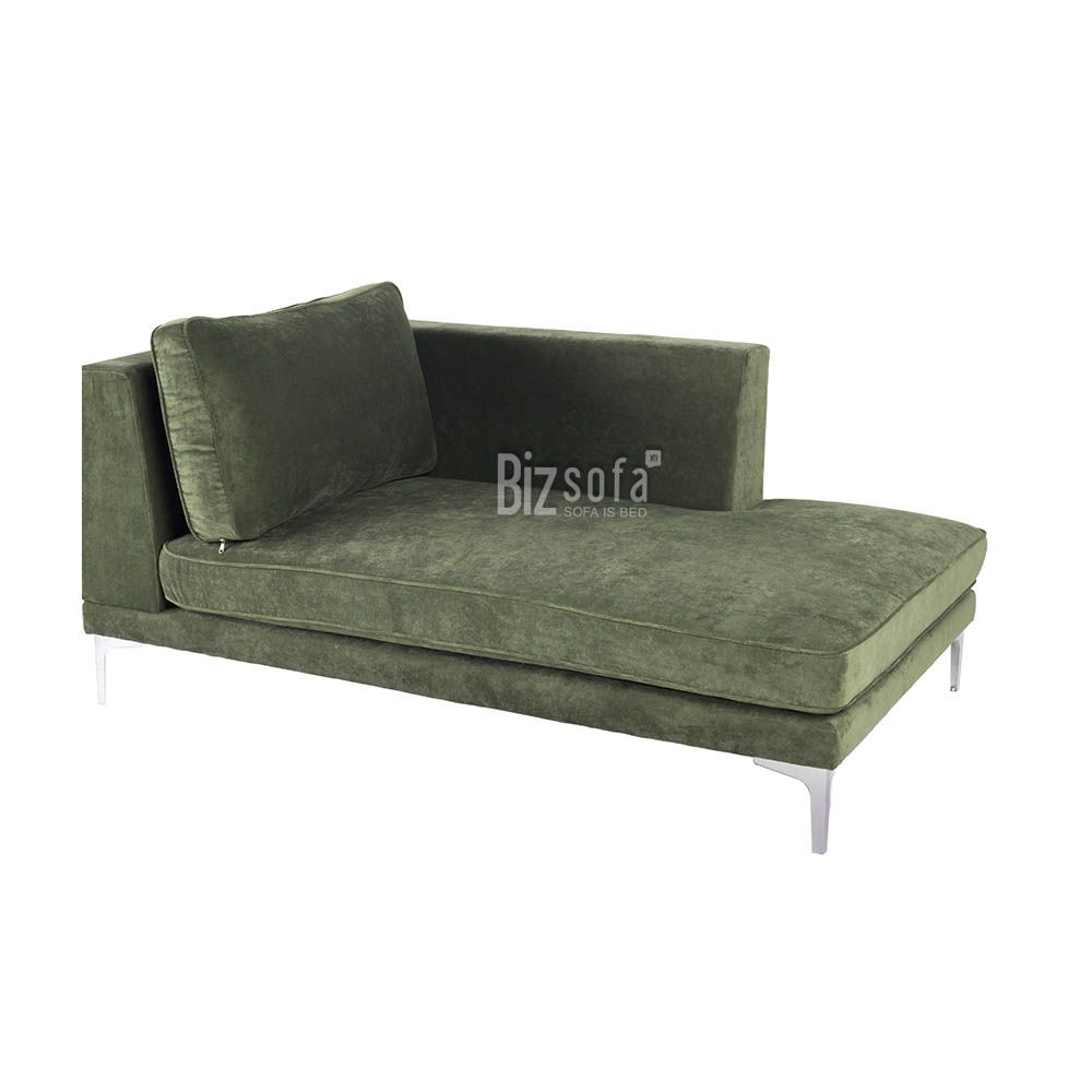 GHẾ SOFA GÓC L B021 – 3 CHỖ – MÀU XANH RÊU