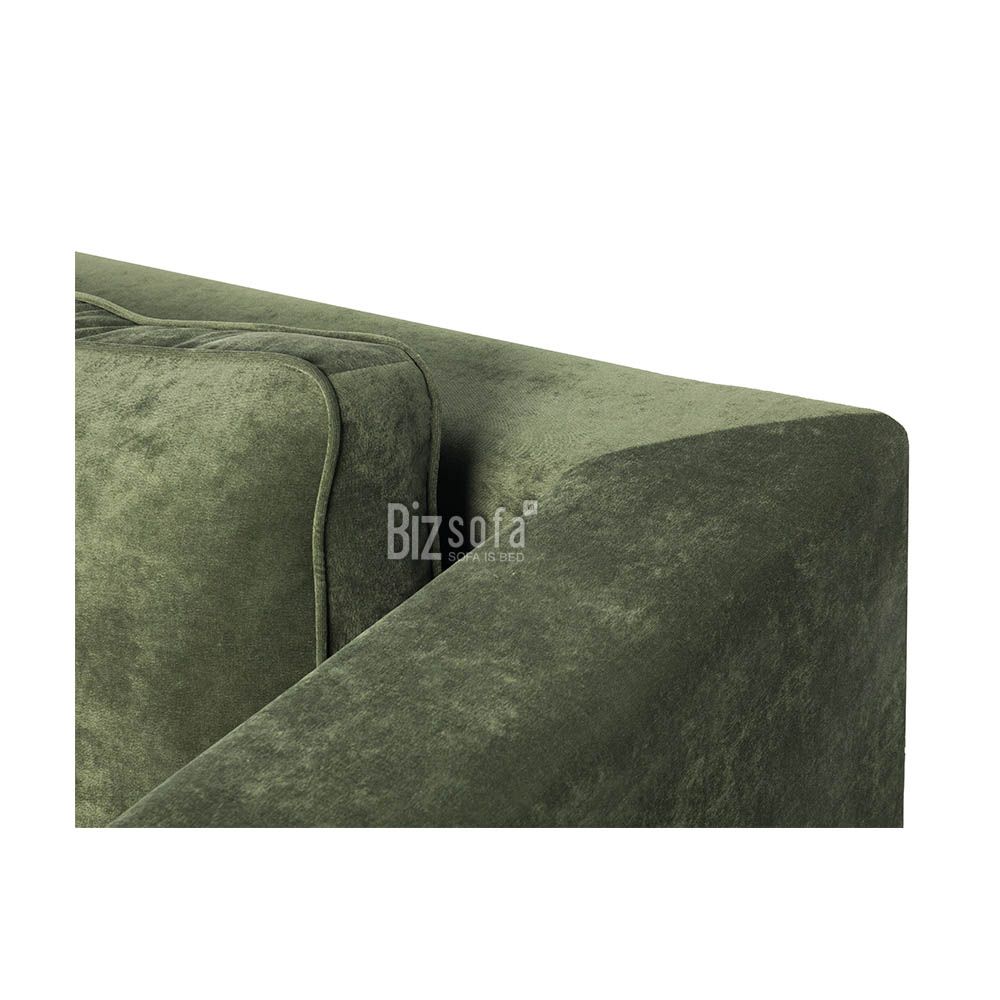 GHẾ SOFA GÓC L B021 – 3 CHỖ – MÀU XANH RÊU