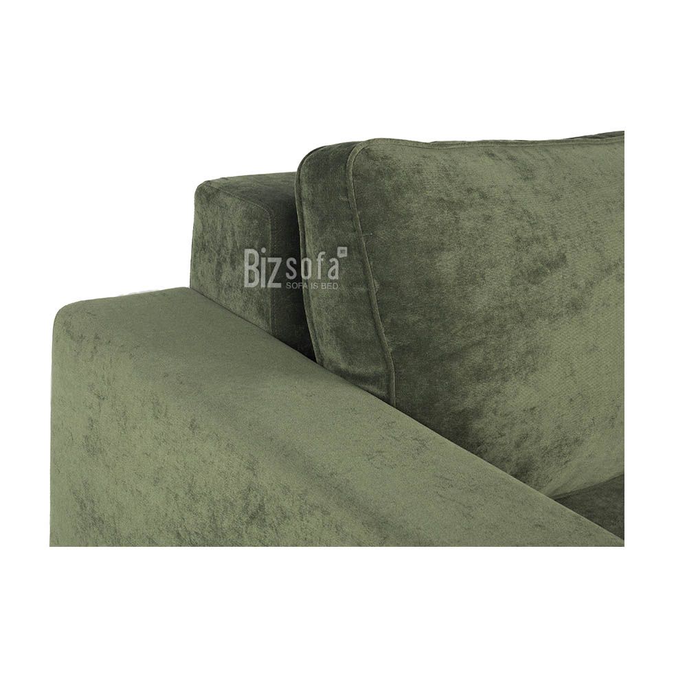GHẾ SOFA GÓC L B021 – 3 CHỖ – MÀU XANH RÊU
