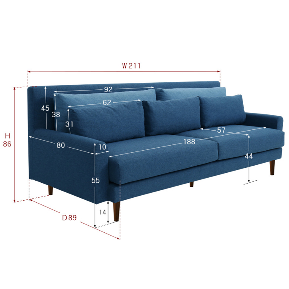 Sofa Phòng Khách TB005 – Nhiều màu trơn