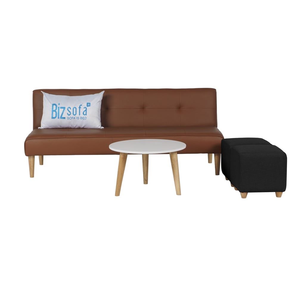 Combo Sofa Phòng khách MLF-619 (Sofa giường + Bàn sofa + Ghế đôn)