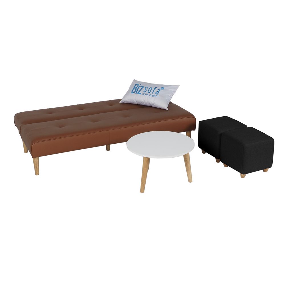 Combo Sofa Phòng khách MLF-619 (Sofa giường + Bàn sofa + Ghế đôn)