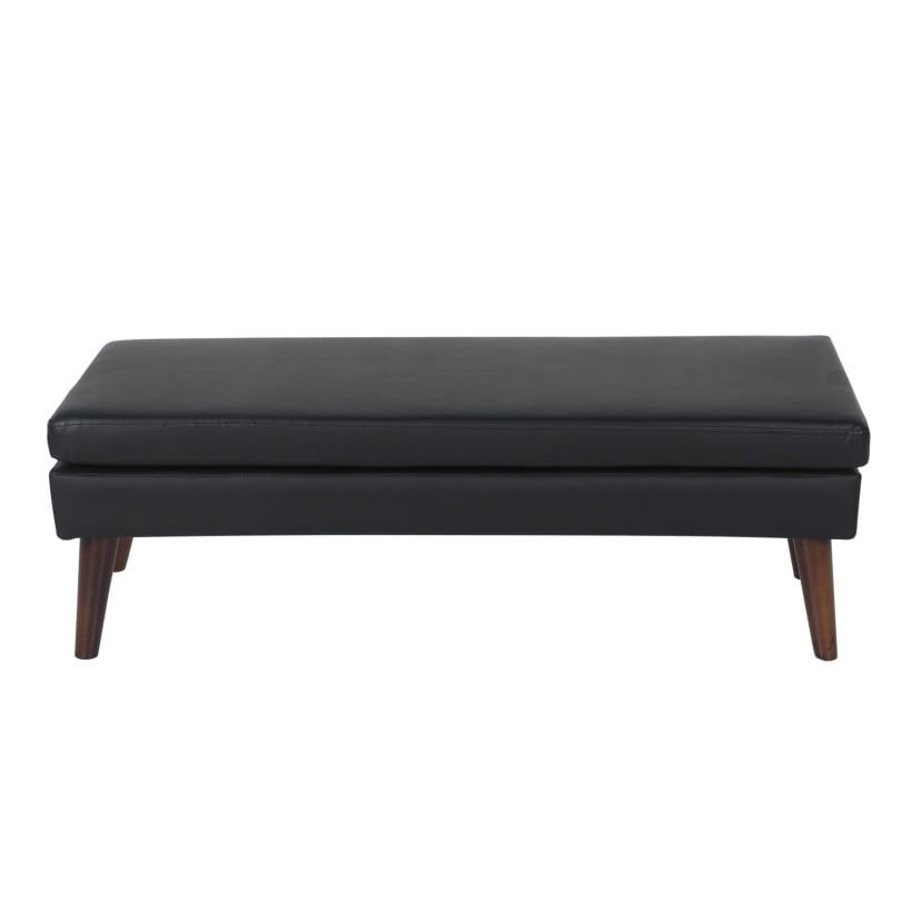 Ghế Đôn Hình Chữ Nhật 2 Lớp B536 - Black PU