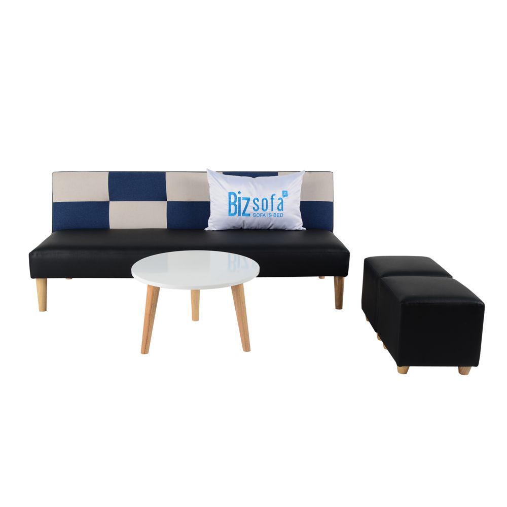 Combo Sofa Phòng khách MLF-181 (Sofa giường + Bàn sofa + Ghế đôn)