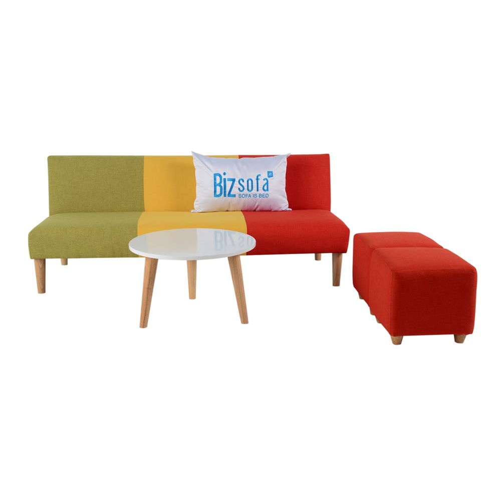 Combo Sofa Phòng khách MLF-182 (Sofa giường + Bàn sofa + Ghế đôn)