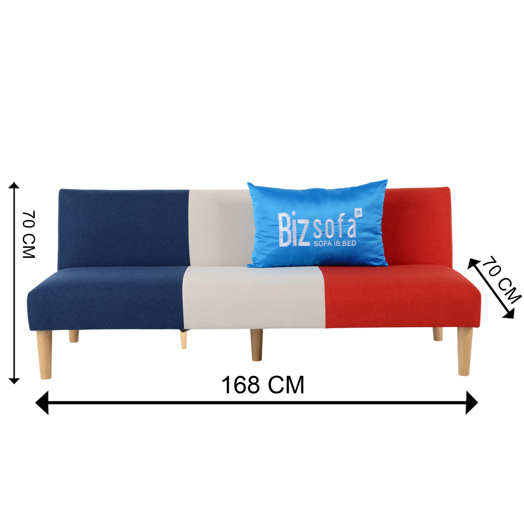 Sofa Giường MLF-182 - Phối Sọc Nhiều Màu