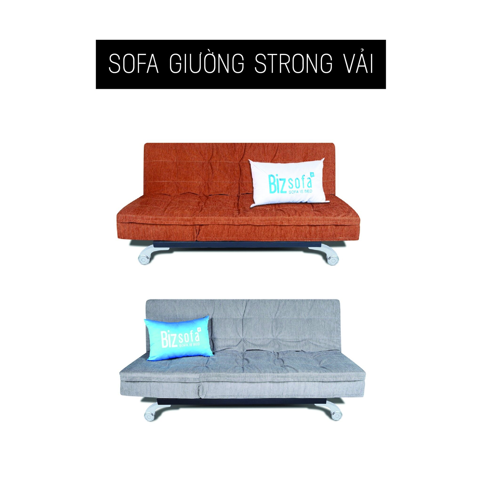 Sofa Giường Biz Strong Nhiều Màu Trơn