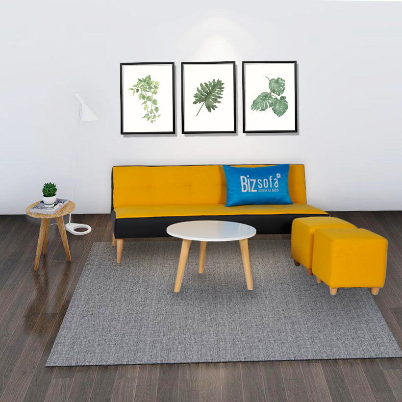 Combo Sofa Phòng khách B499 (Sofa giường + Bàn sofa + Ghế đôn)