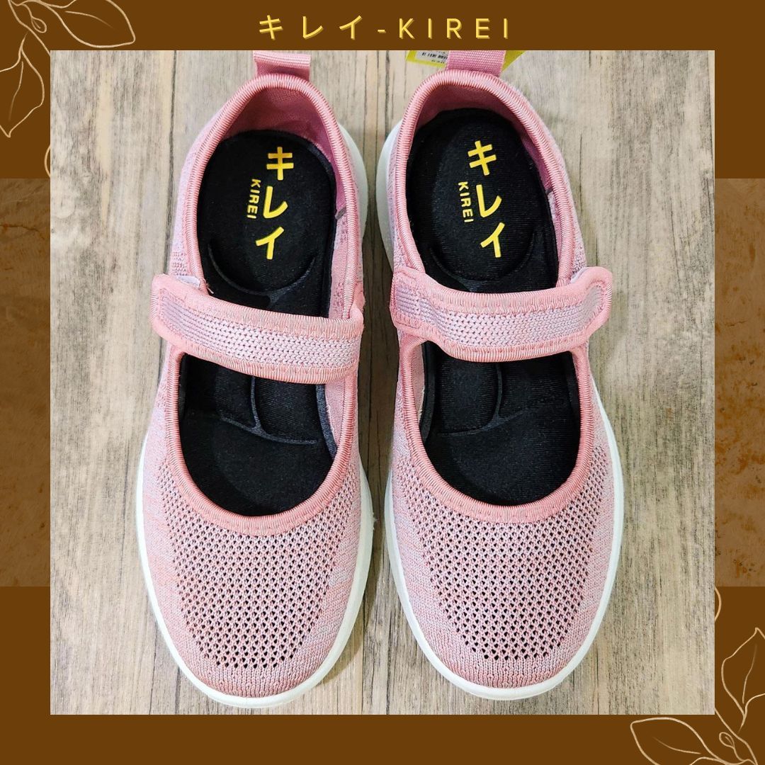 Giày Búp Bê Kirei Quai Dán BG Hồng