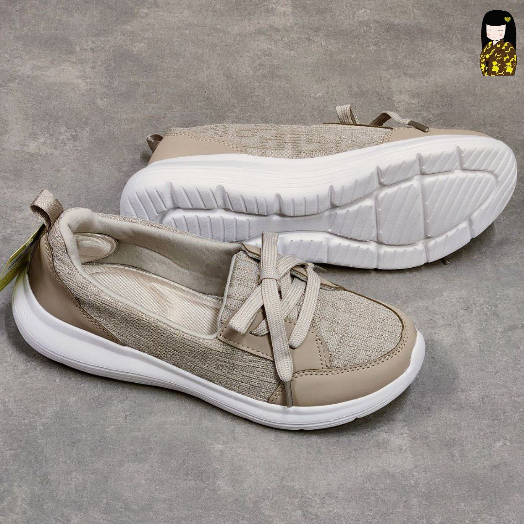 Kirei Walk BG Breathable Cột Dây Kem