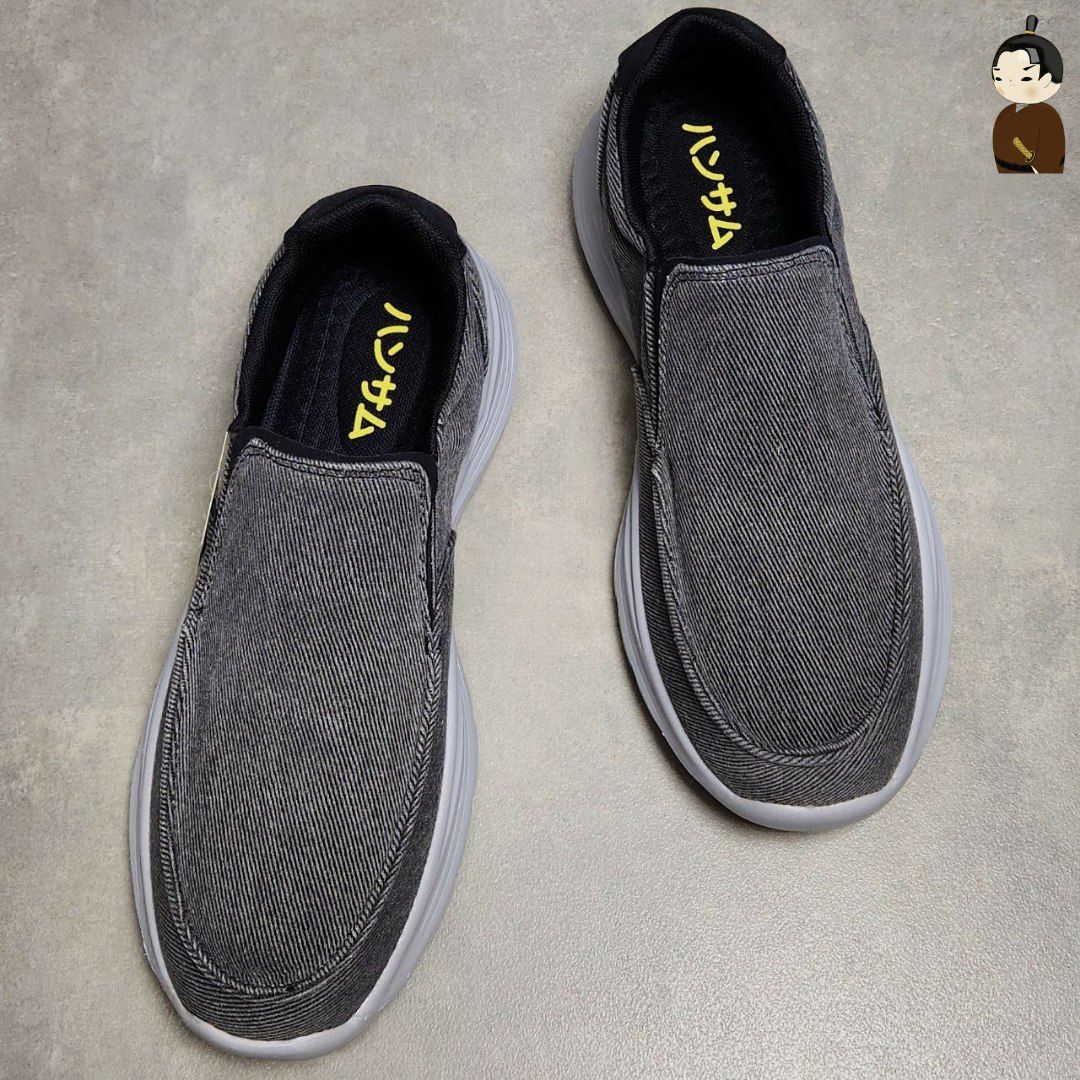 Giày lười Hansamu Walk đế siêu nhẹ BG Dark Grey