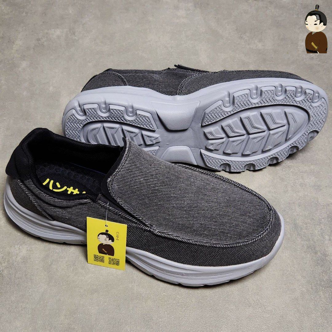 Giày lười Hansamu Walk đế siêu nhẹ BG Dark Grey