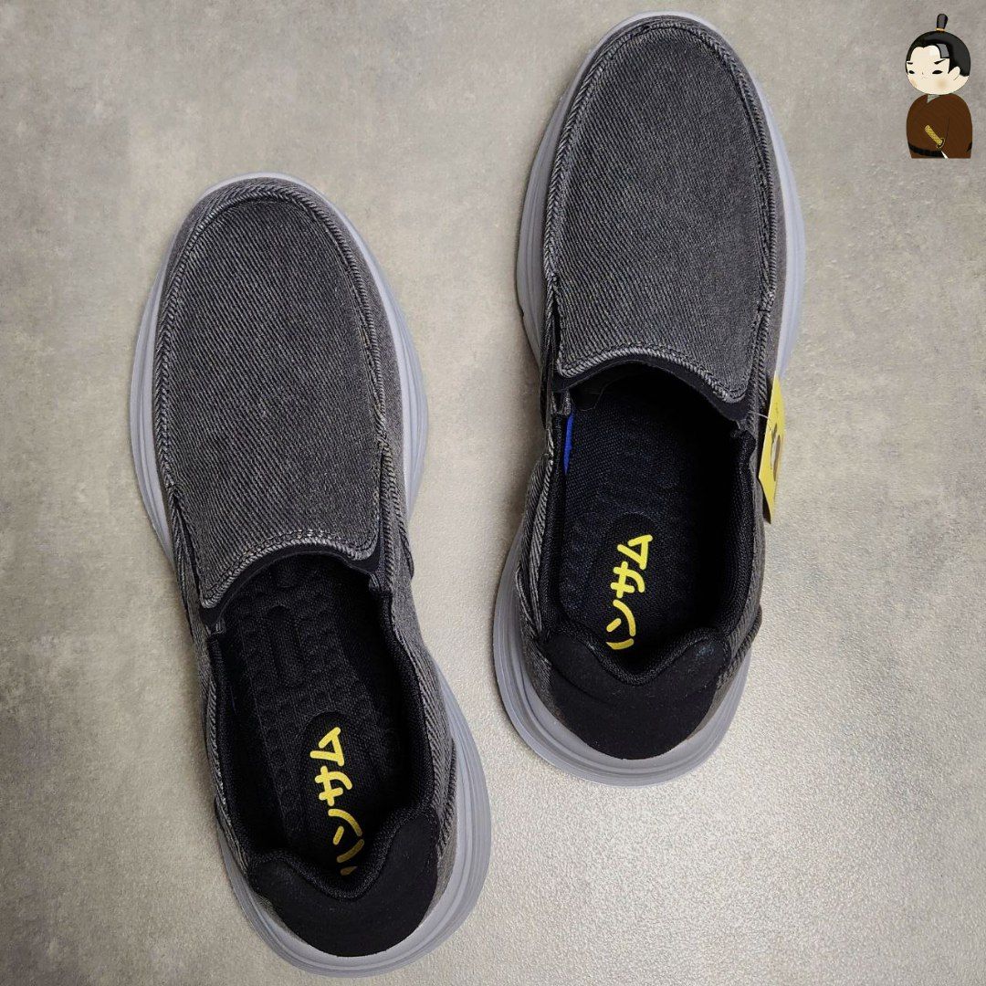 Giày lười Hansamu Walk đế siêu nhẹ BG Dark Grey
