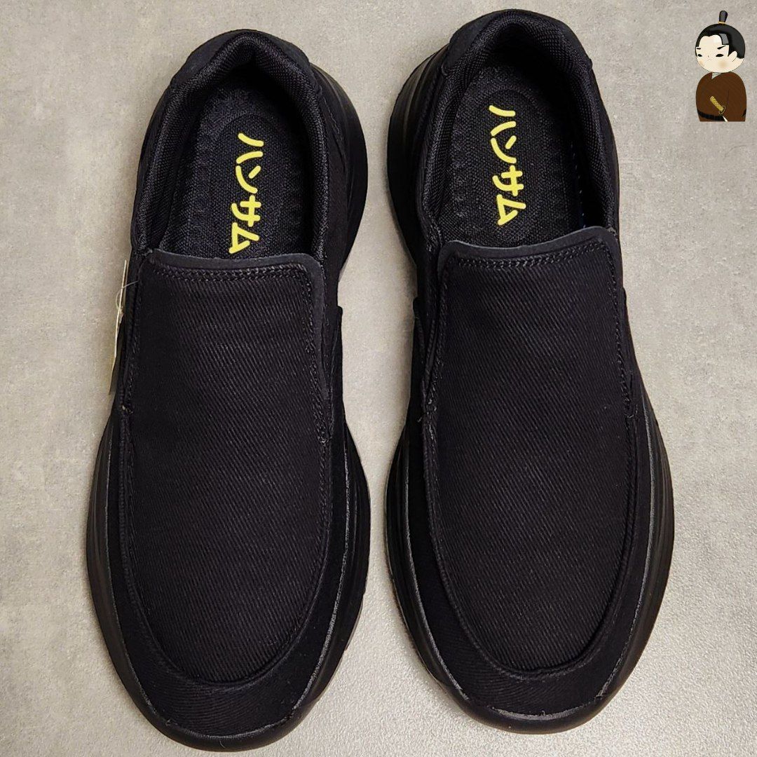 Giày lười Hansamu Walk đế siêu nhẹ BG Black