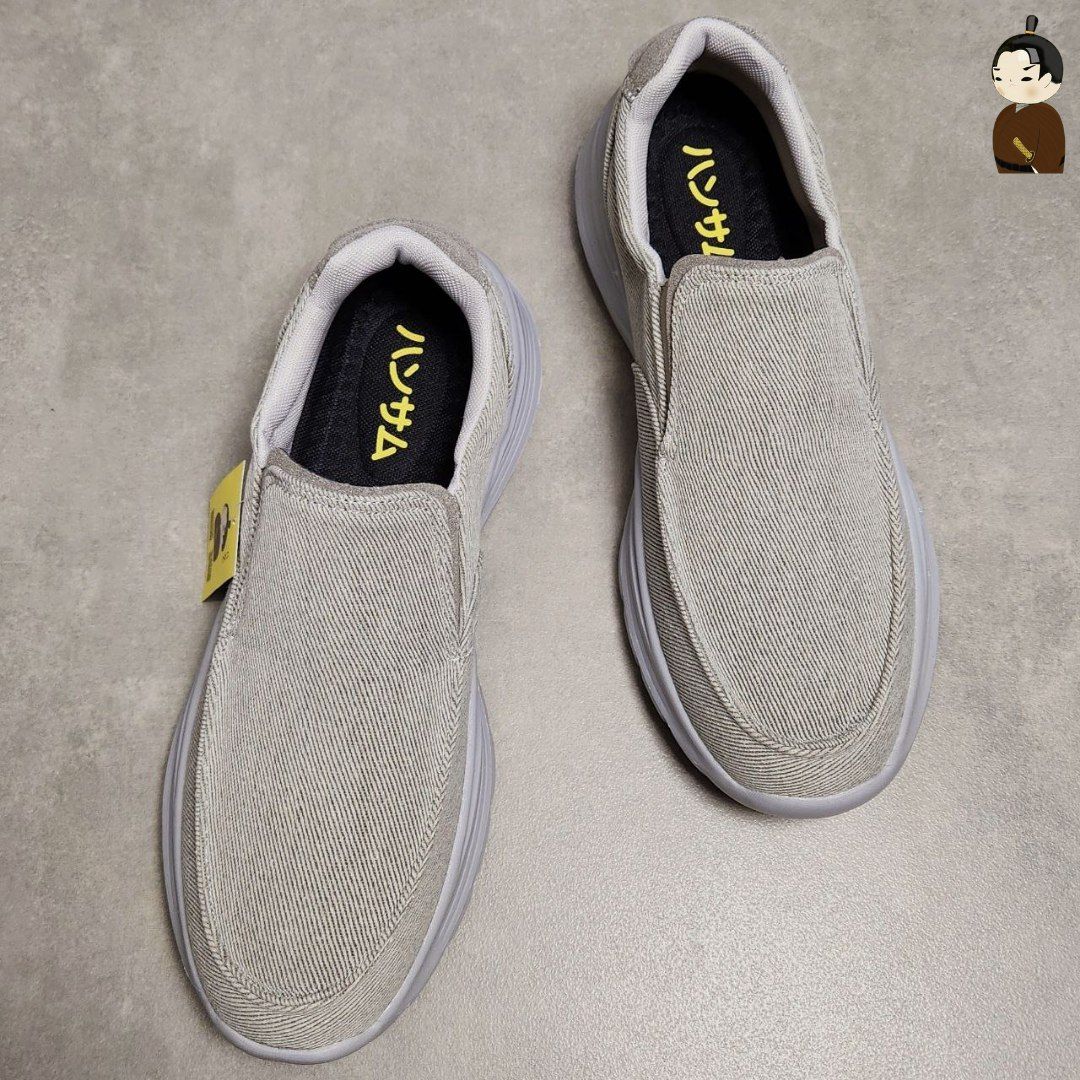 Giày lười Hansamu Walk đế siêu nhẹ BG Light Grey