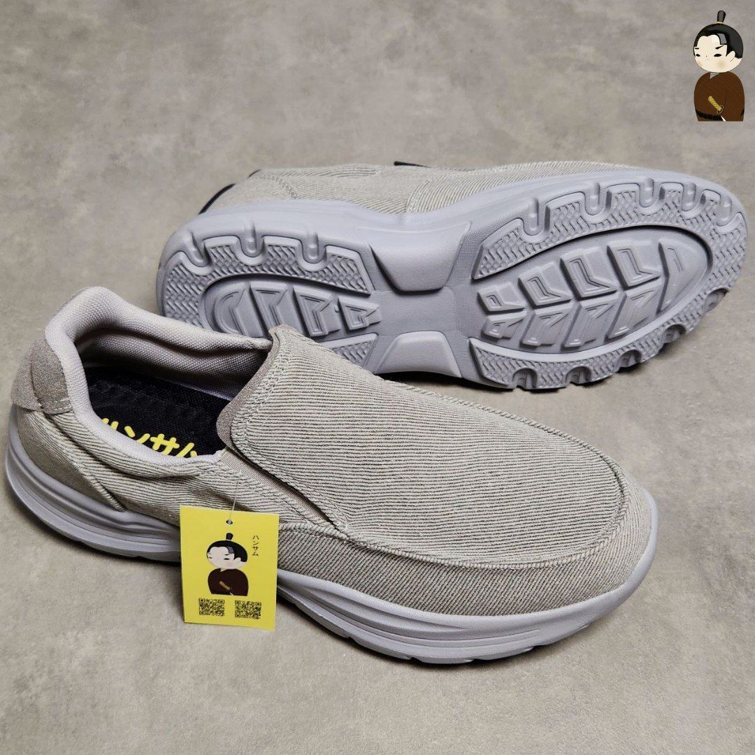 Giày lười Hansamu Walk đế siêu nhẹ BG Light Grey