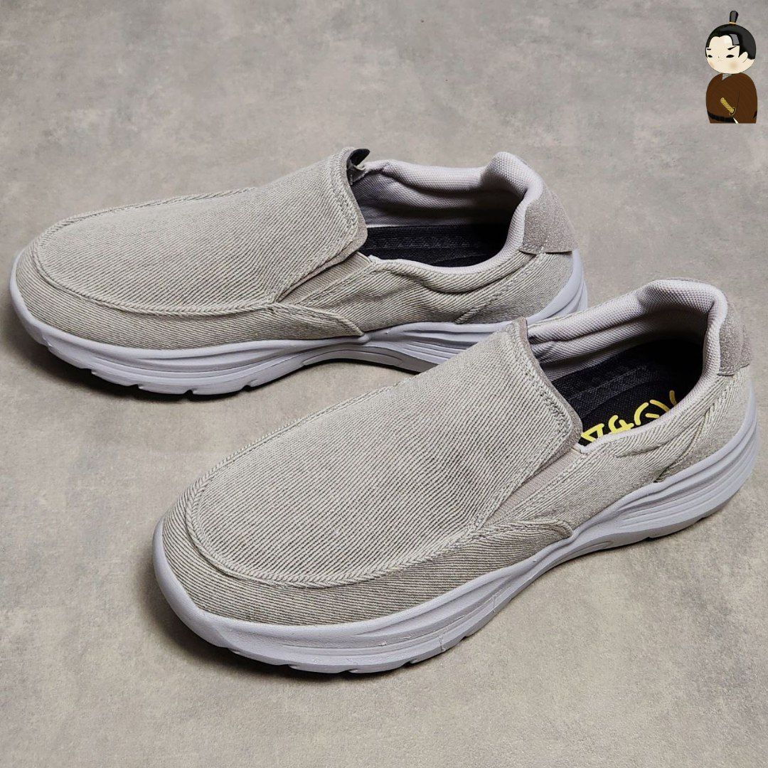 Giày lười Hansamu Walk đế siêu nhẹ BG Light Grey