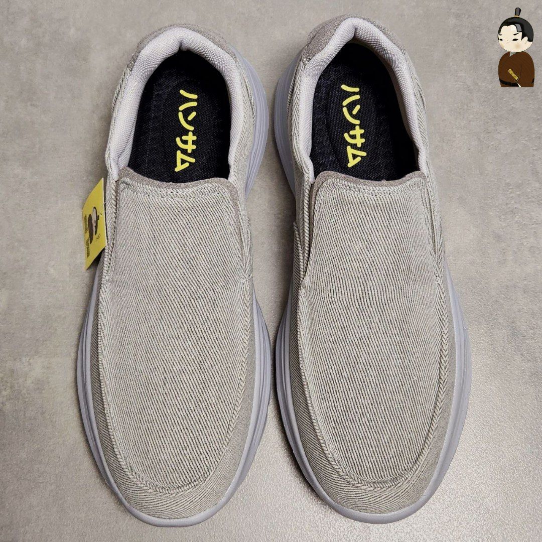 Giày lười Hansamu Walk đế siêu nhẹ BG Light Grey
