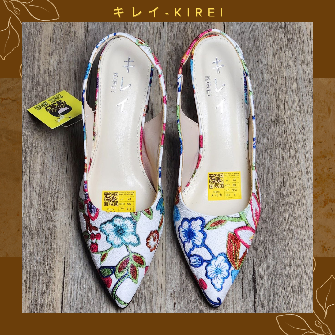 Sandal Kirei 3D FEP 7P 02 CP Hồng Trắng