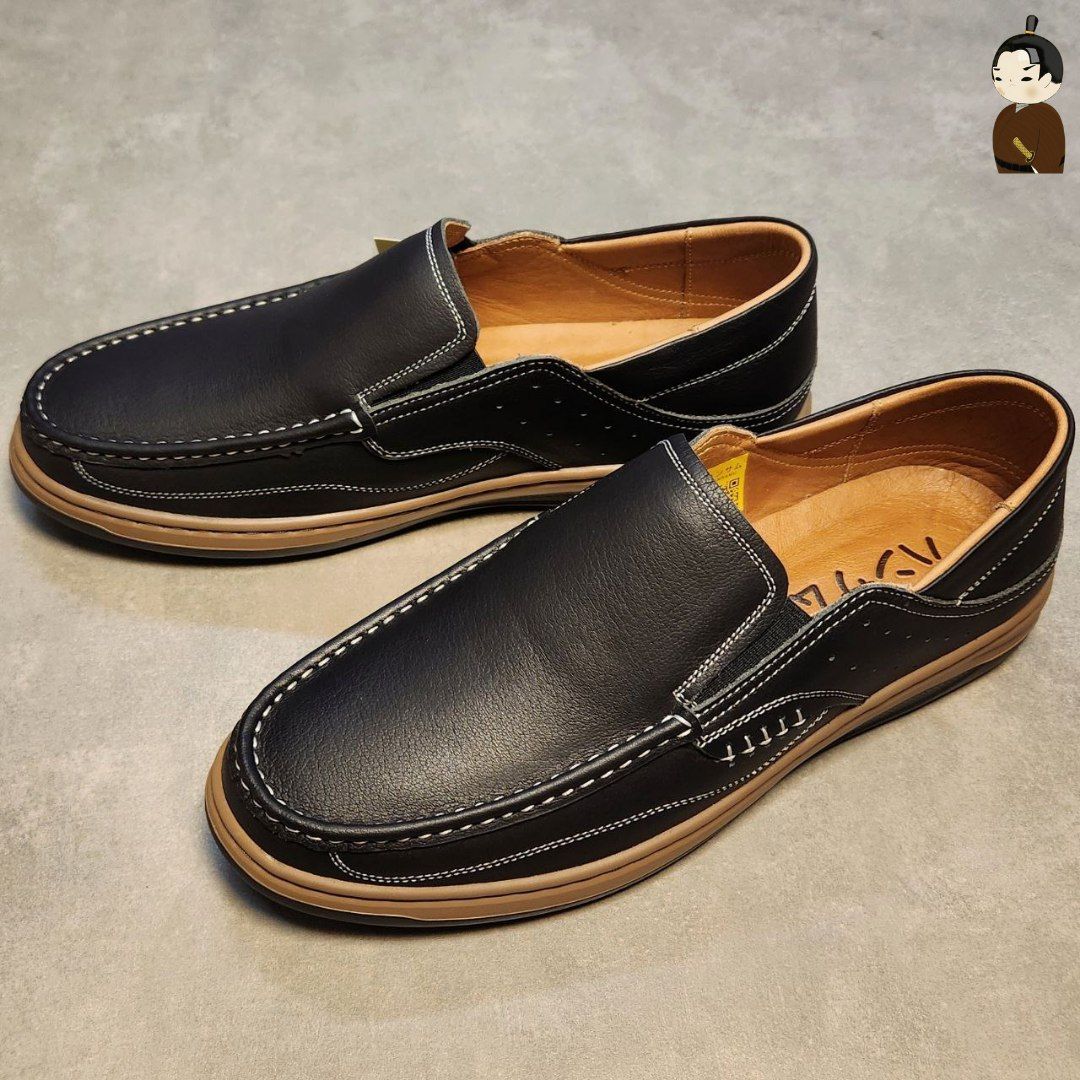 Giày mọi nam Hansamu V2 Binding DGD Đen