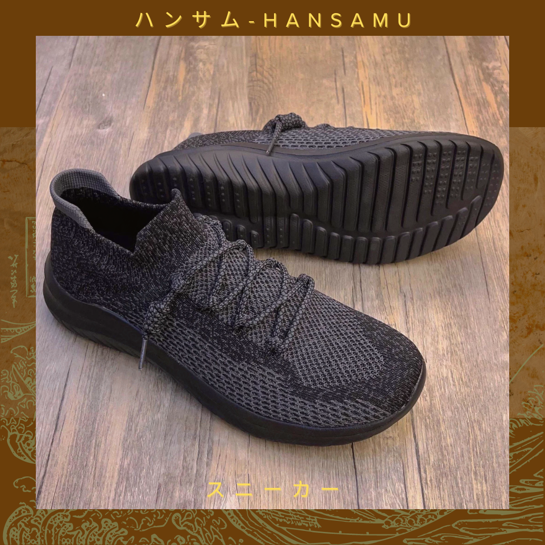 Hansamu Walk BG Giày Unisex Đen xám