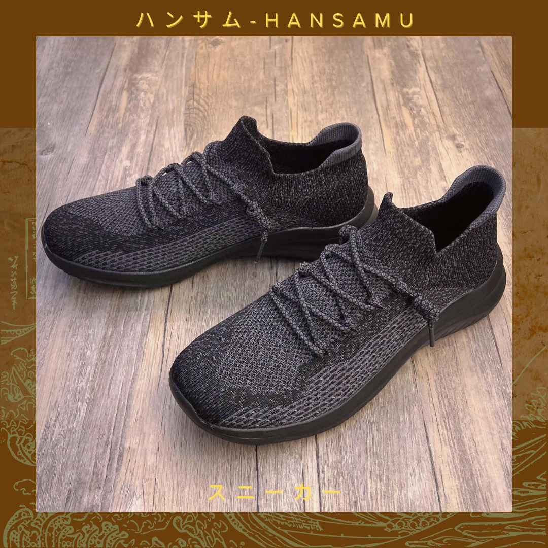 Hansamu Walk BG Giày Unisex Đen xám