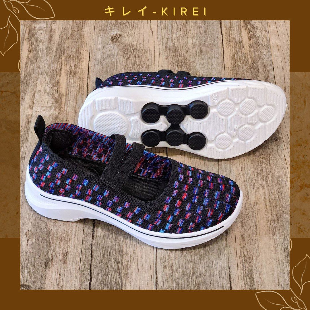 Giày Nhật búp bê Kirei walk straps V2 HD Đen