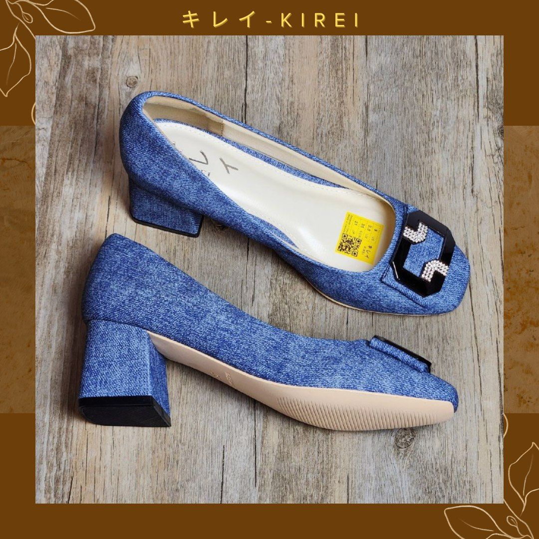 Giày Kirei cao gót 3D-Print 4P CP Jeans