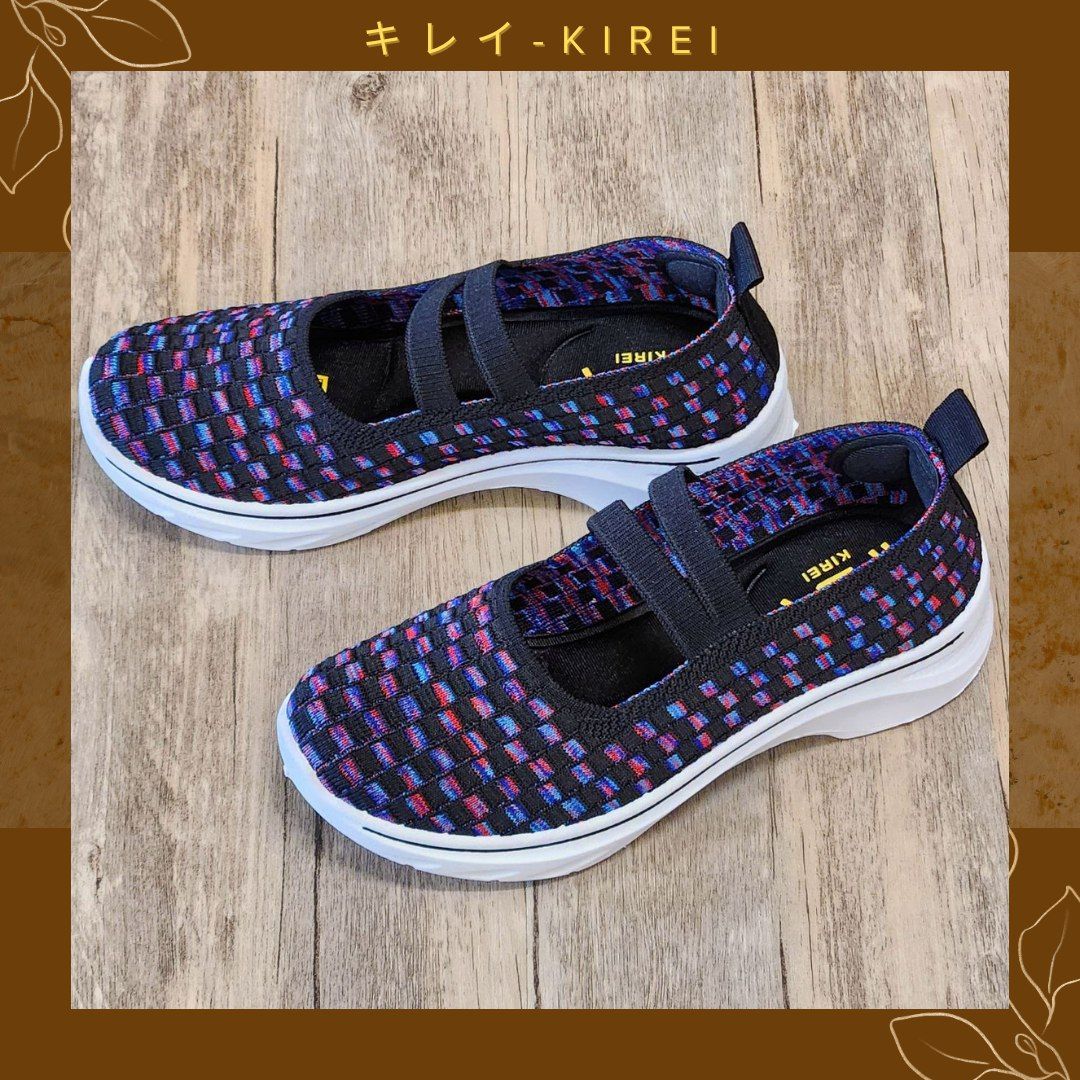 Giày Nhật búp bê Kirei walk straps V2 HD Đen