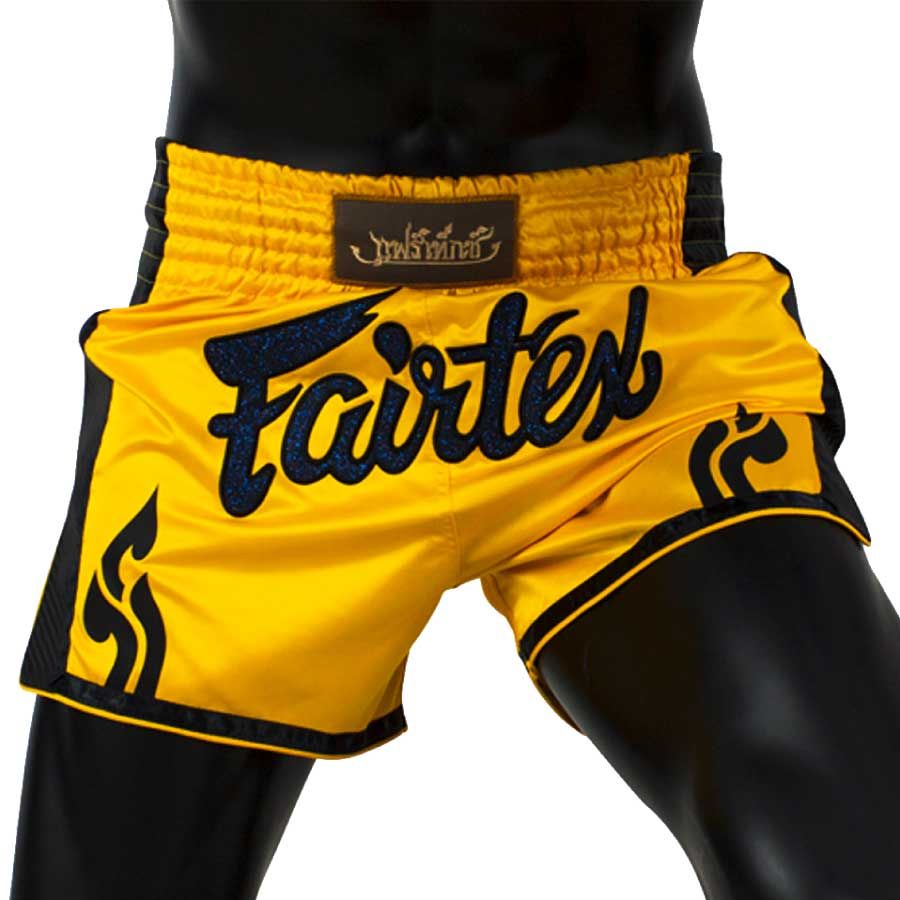 Quần Fairtex Bs1701 Yellow Slim Cut Muay Short