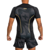 Áo bó Venum Razor Rashguard Shorts Sleeves - Black/Gold