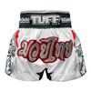 Quần TUFF Muay Thai Boxing Short White With Double White Tiger