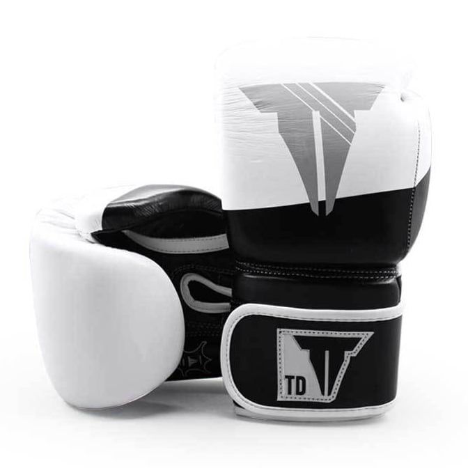 Găng Tay Throwdown Full-Grain Leather Boxing Gloves - White/Black